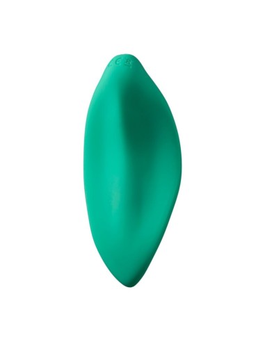 ROMP WAVE VIBRADOR ESTIMULADOR DE CLATORIS FORMA ERGONAMICA VERDE AGUA