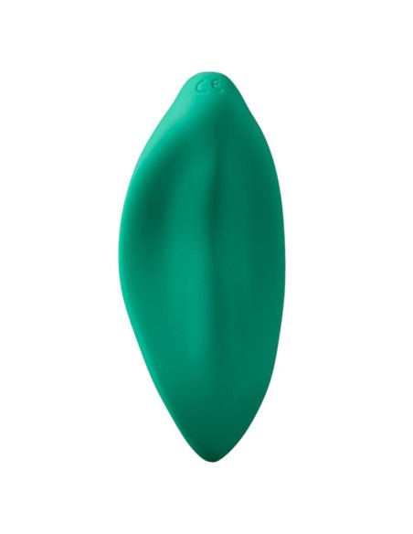 ROMP WAVE VIBRADOR ESTIMULADOR DE CLATORIS FORMA ERGONAMICA VERDE AGUA