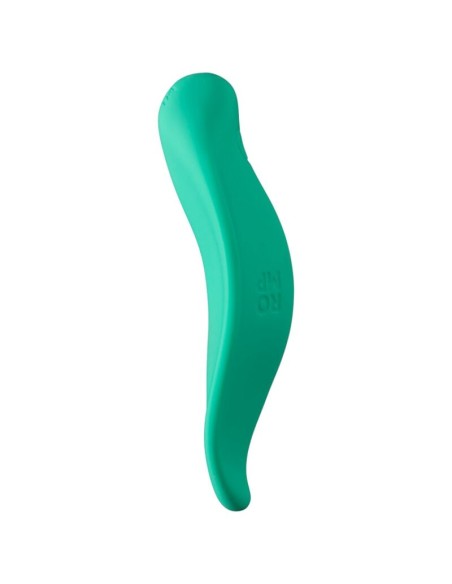 ROMP WAVE VIBRADOR ESTIMULADOR DE CLATORIS FORMA ERGONAMICA VERDE AGUA