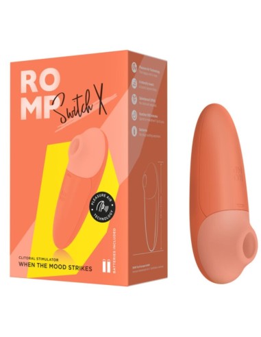 ROMP SWITCH X ESTIMULADOR DE CLATORIS 6 NIVELES NARANJA