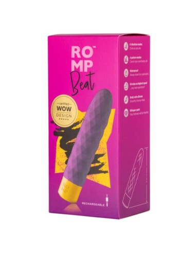 ROMP BEAT MINI BALA VIBRADORA MULTIFUNCIAN VIOLETA