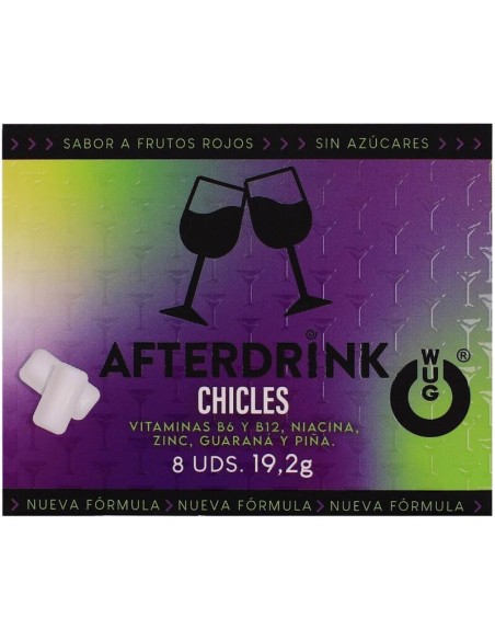 WUG After Drink a El chicle funcional que te ayuda a recuperar energA a tras la noche BLISTER 8 UDS