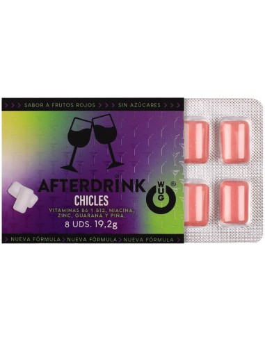 WUG After Drink a El chicle funcional que te ayuda a recuperar energA a tras la noche BLISTER 8 UDS