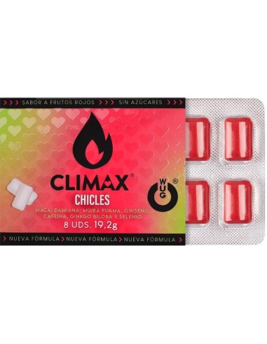 WUG climax El complemento alimenticio que te ayuda a recuperar energA a tras la noche BLISTER 8 UDS