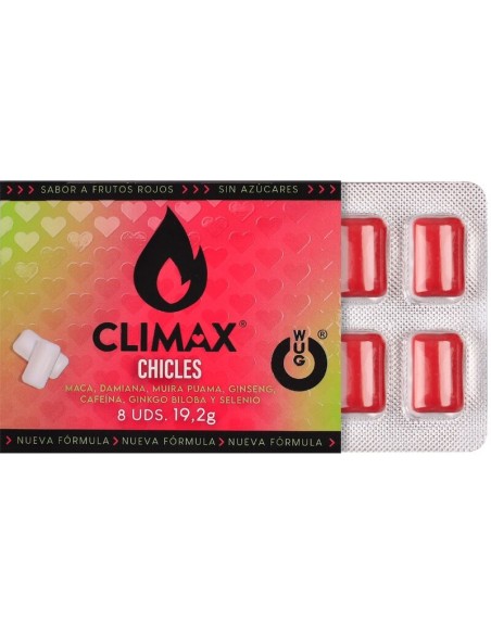 WUG climax El complemento alimenticio que te ayuda a recuperar energA a tras la noche BLISTER 8 UDS