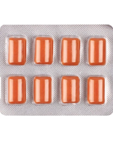 WUG solar El chicle funcional con vitaminas y zinc sabor frutos tropicales BLISTER 8 UDS