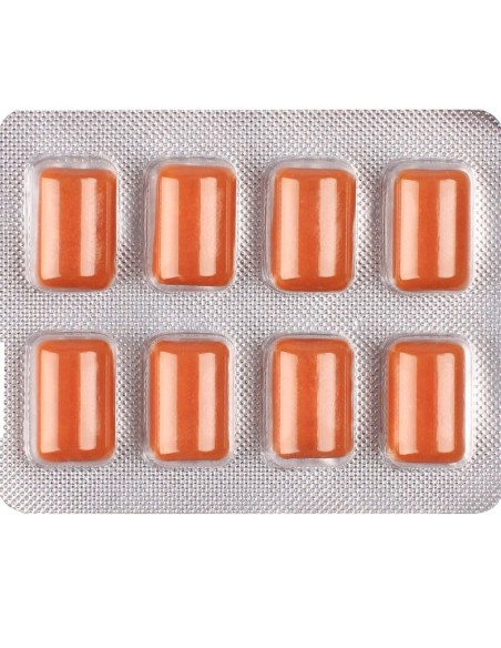 WUG solar El chicle funcional con vitaminas y zinc sabor frutos tropicales BLISTER 8 UDS