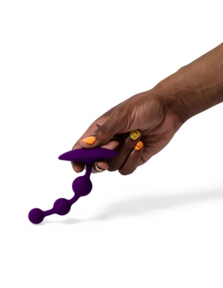 ROMP AMP PURPLE BOLAS ANALES FLEXIBLES DE SILICONA 125 CM MORADO