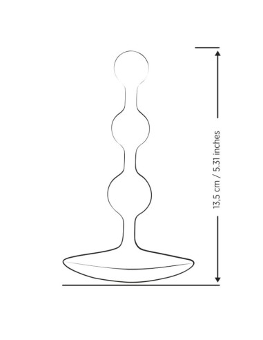 ROMP AMP PURPLE BOLAS ANALES FLEXIBLES DE SILICONA 125 CM MORADO