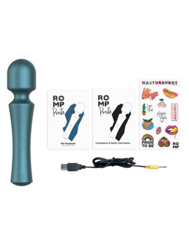 ROMP PRESTO MINI WAND VIBRADOR CABEZAL FLEXIBLE VERDE