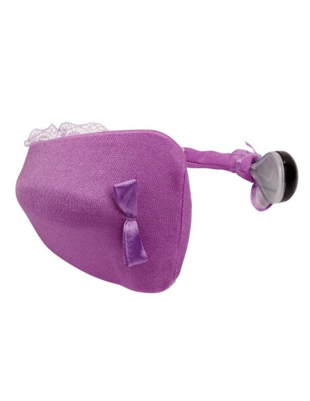 TANGA CON VIBRADOR CON CONTROL REMOTO LILA