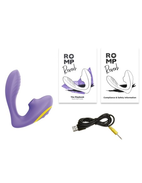 ROMP REVERB ESTIMULADOR PUNTO G Y SUCCIONADOR DE CLATORIS LILA