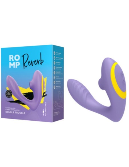 ROMP REVERB ESTIMULADOR PUNTO G Y SUCCIONADOR DE CLATORIS LILA