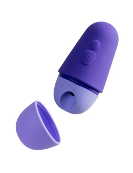 ROMP FREE X ESTIMULADOR DE CLATORIS CON TAPA 10 NIVELES RECARGABLE MORADO