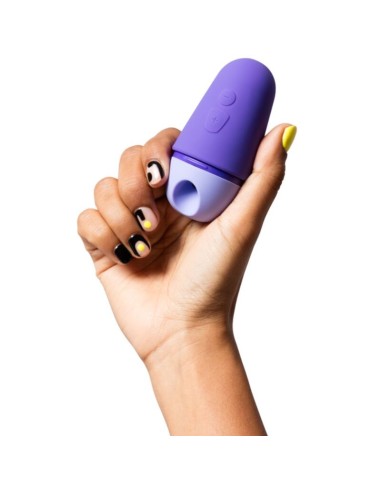 ROMP FREE X ESTIMULADOR DE CLATORIS CON TAPA 10 NIVELES RECARGABLE MORADO