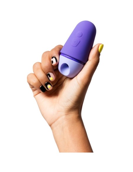 ROMP FREE X ESTIMULADOR DE CLATORIS CON TAPA 10 NIVELES RECARGABLE MORADO