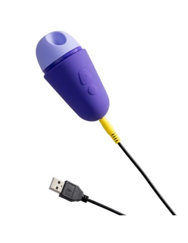 ROMP FREE X ESTIMULADOR DE CLATORIS CON TAPA 10 NIVELES RECARGABLE MORADO