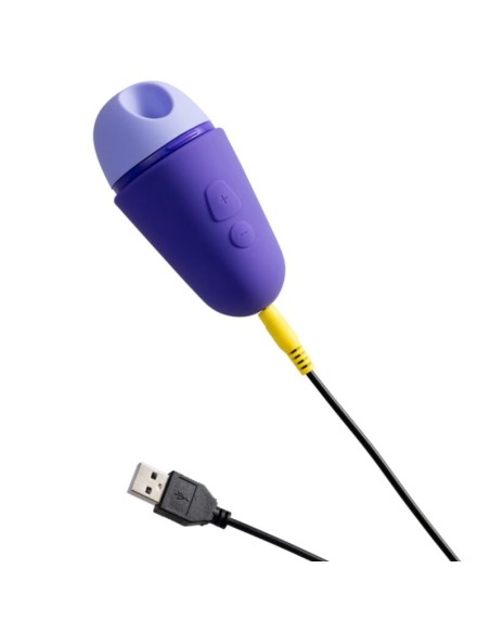 ROMP FREE X ESTIMULADOR DE CLATORIS CON TAPA 10 NIVELES RECARGABLE MORADO