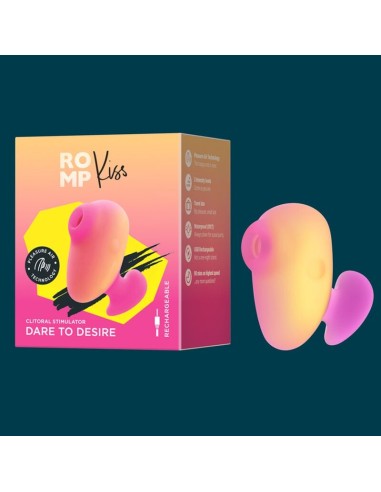 ROMP KISS SUCCIONADOR DE CLATORIS VIBRADOR DE DEDO RECARGABLE