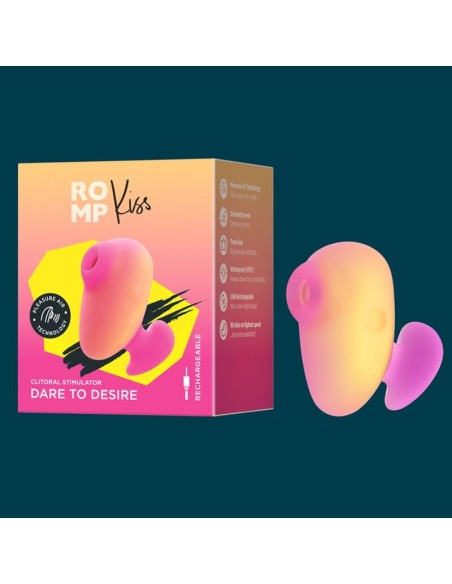 ROMP KISS SUCCIONADOR DE CLATORIS VIBRADOR DE DEDO RECARGABLE