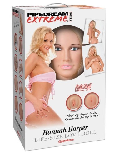 MUAECA HINCHABLE TAMAAO REAL CON CARA 3D VAGINA Y ANO REALISTA BOMBA