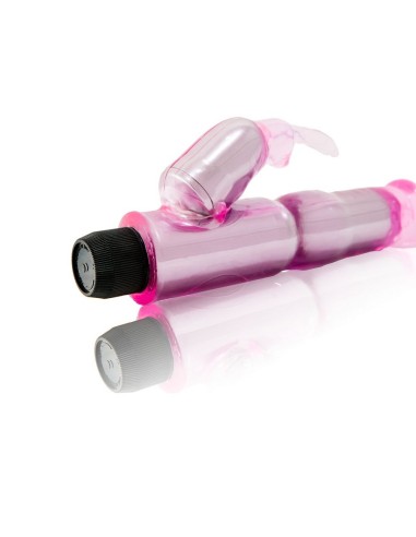 VIBRADOR C ESTIMULADOR ROSA REGULABLE