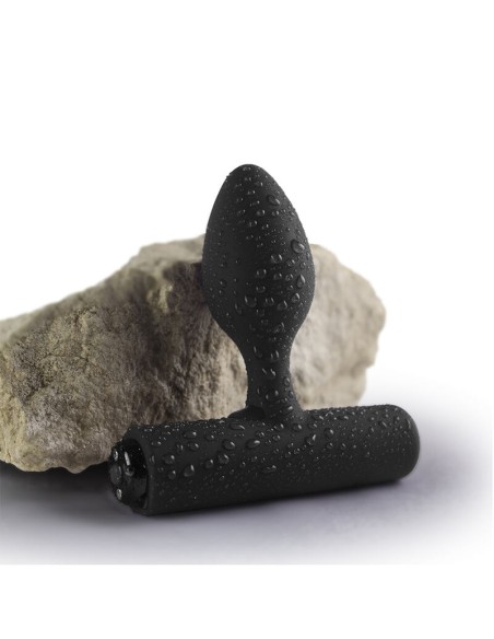 ROCKS OFF NOVA SOLARIS PLUG ANAL FINO RECARGABLE 16 FUNCIONES NEGRO
