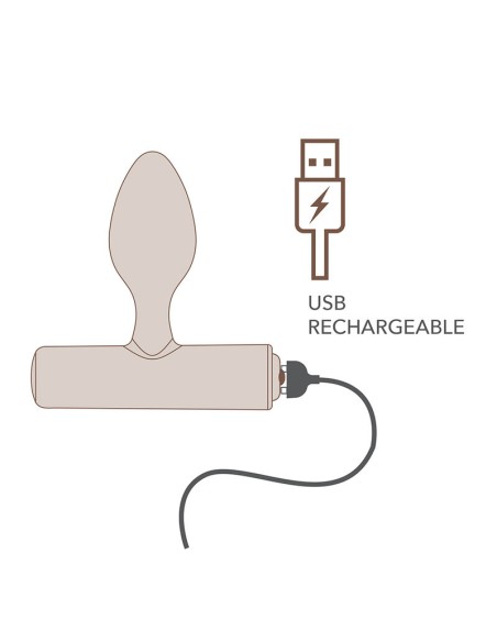 ROCKS OFF NOVA SOLARIS PLUG ANAL FINO RECARGABLE 16 FUNCIONES NEGRO