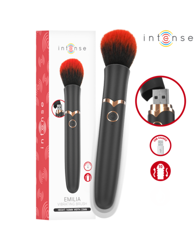 INTENSE EMILIA VIBRADOR BROCHA 10 VIBRACIONES 16 CM