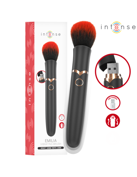 INTENSE EMILIA VIBRADOR BROCHA 10 VIBRACIONES 16 CM