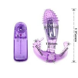 ESTIMULADOR LILA VAGINAL Y ANAL CON VIBRACION 2