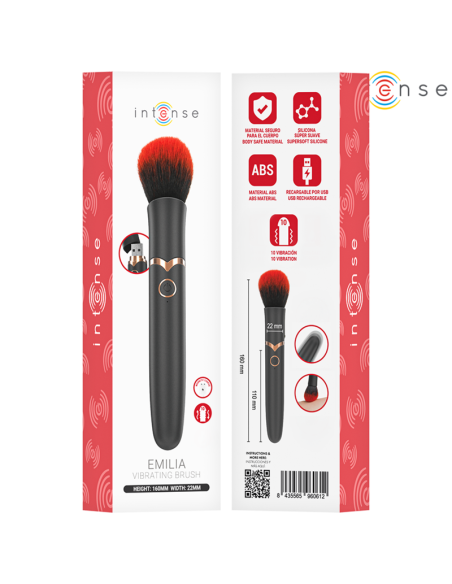 INTENSE EMILIA VIBRADOR BROCHA 10 VIBRACIONES 16 CM