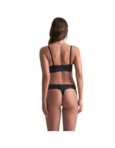 BYE BRA PACK 2 TANGAS INVISIBLES BEIGE Y NEGRO TALLA S