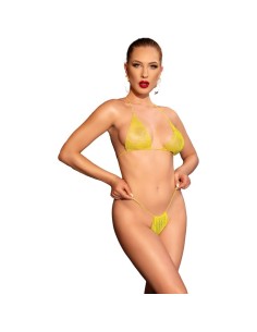 CHILIROSE CR 4898 BIKINI AMARILLO LENTEJUELAS TALLA ANICA 2