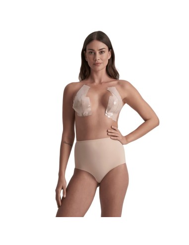 BYE BRA BODY TAPE DOUBLE SIDED CINTA DE DOBLE CARA BEIGE TALLA ANICA 5 x 500 CM