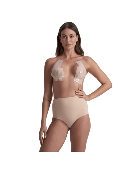 BYE BRA BODY TAPE DOUBLE SIDED CINTA DE DOBLE CARA BEIGE TALLA ANICA 5 x 500 CM