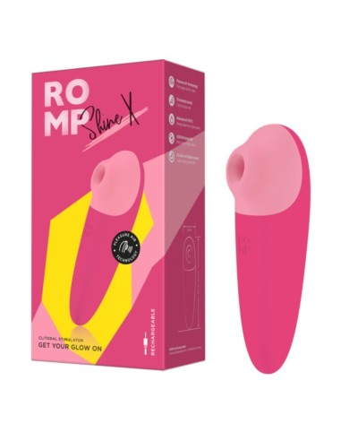 ROMP SHINE X SUCCIONADOR DE CLATORIS 10 NIVELES ROSA