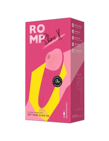 ROMP SHINE X SUCCIONADOR DE CLATORIS 10 NIVELES ROSA
