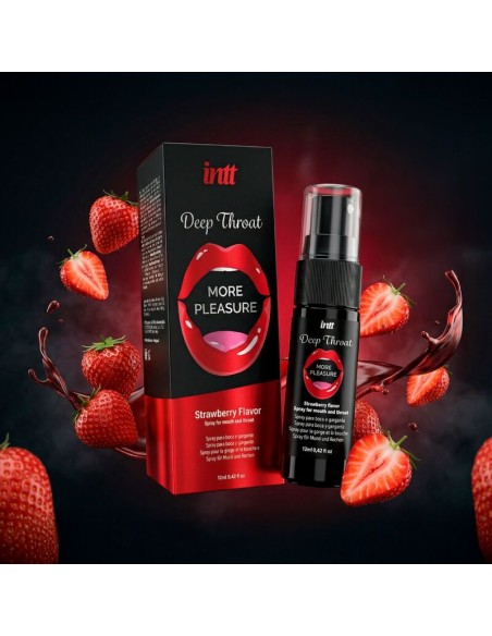 INTT DEEP THROAT MORE PLEASURE SPRAY ORAL SABOR FRESA