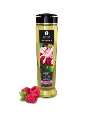 SHUNGA ACEITE DE MASAJE ORGANICO FRAMBUESA 240 ML