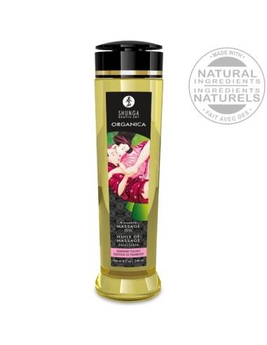 SHUNGA ACEITE DE MASAJE ORGANICO FRAMBUESA 240 ML