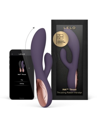 LELO INA THRUST VIBRADOR RABBIT CON EMPUJE MORADO