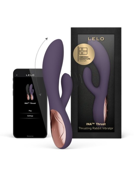 LELO INA THRUST VIBRADOR RABBIT CON EMPUJE MORADO
