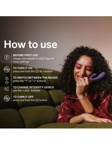 LELO INA THRUST VIBRADOR RABBIT CON EMPUJE MORADO