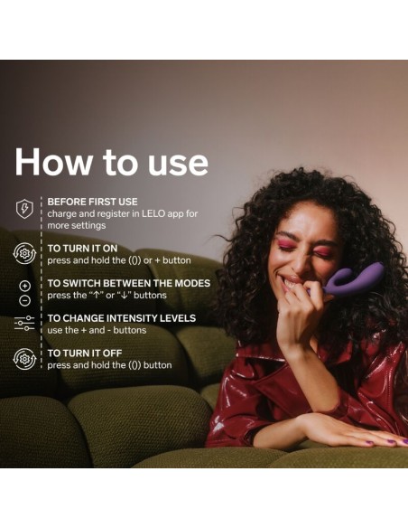LELO INA THRUST VIBRADOR RABBIT CON EMPUJE MORADO