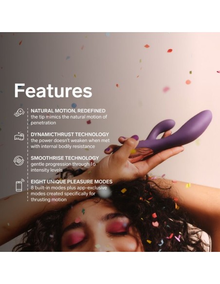 LELO INA THRUST VIBRADOR RABBIT CON EMPUJE MORADO