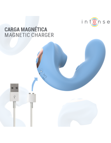 INTENSE GINA ESTIMULADOR DE CLATORIS MULTIFUNCIAN AZUL