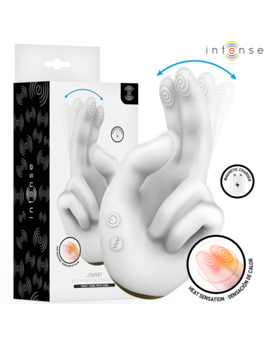 INTENSE JIMMY ESTIMULADOR MULTIFUNCIAN CON FORMA DE MANO VIBRACIAN Y CALOR
