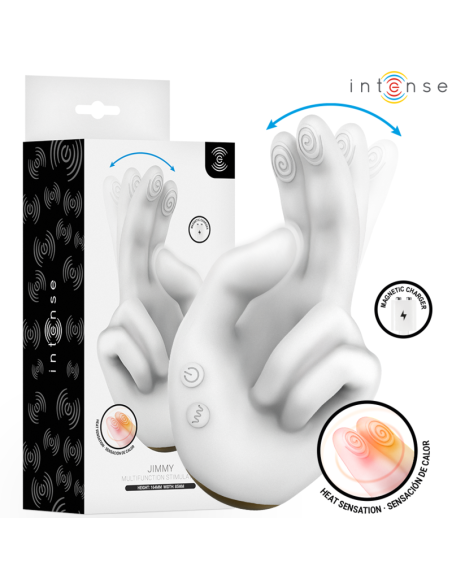 INTENSE JIMMY ESTIMULADOR MULTIFUNCIAN CON FORMA DE MANO VIBRACIAN Y CALOR