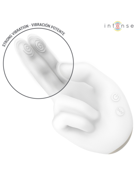 INTENSE JIMMY ESTIMULADOR MULTIFUNCIAN CON FORMA DE MANO VIBRACIAN Y CALOR